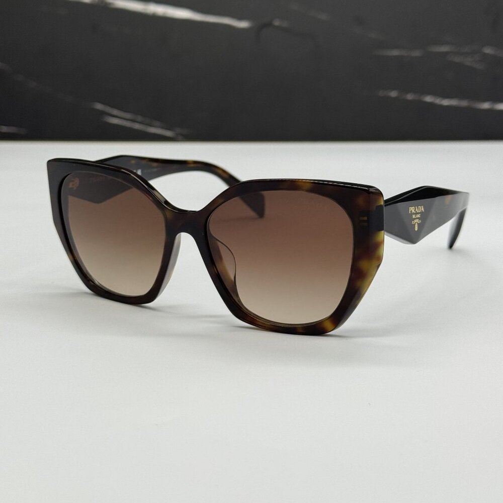 NEW PRADA PR19ZSF 2AU6S1 SUNGLASSES PR 19ZSF 2AU6S1 HAVANA WOMEN EYEWEAR SPR 19Z - Picture 3 of 10